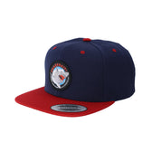 CharkBait Snapback Hat in Red/Navy