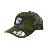 CharkBait Retro Trucker Hat in Multicam Tropic