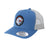 CharkBait Retro Trucker Hat in Steel Blue/Silver