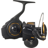 Daiwa BG SW spinning reel rear view showing the POWERDRIVE rotor housing