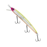 Daiwa Steez Custom HMKL Suspending Minnow HM137 rigged with SaqSas swivels and stainless trebles