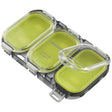Daiwa Water Resistant Utility Case — standard (JP) green model, 3-slot