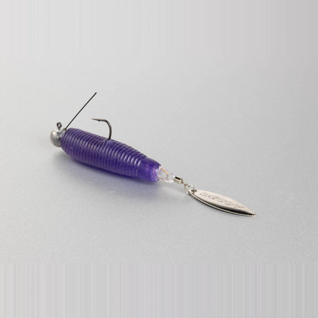 Decoy BL-21S Install Blade WL installed in the tail of a worm on a jig head