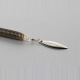 Decoy BL-21S Install Blade WL installed in a ribbed soft plastic worm