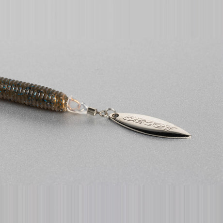 Decoy BL-21S Install Blade WL installed in a ribbed soft plastic worm