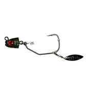 Ahi USA Flash Blade XT swing jig head in Grunt
