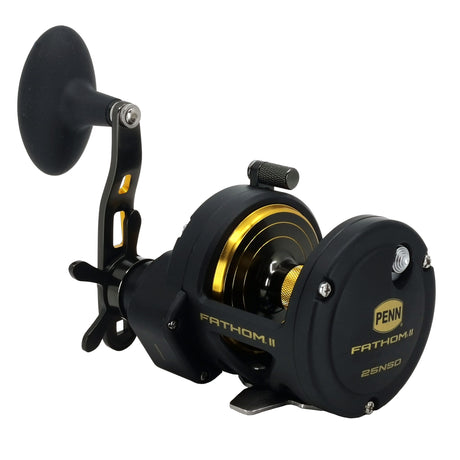 Penn Fathom second generation star drag 25 narrow reel front view