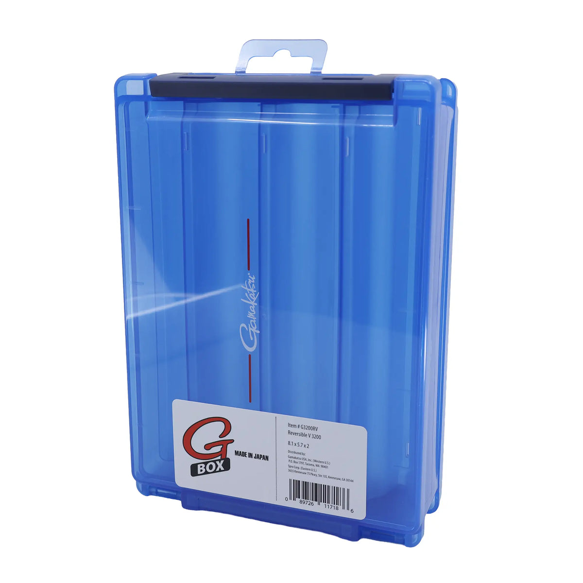 Gamakatsu G Box 3200RV Reversible Lure Case, angled view