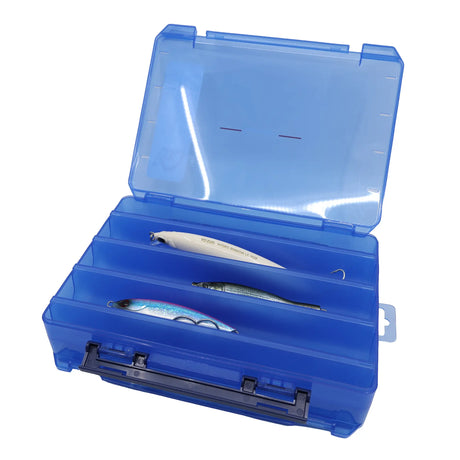 Gamakatsu G Box 3600RV open with three stickbaits in the slots