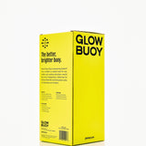Glow Buoy box back listing the buoy, LED light, remote and 3 AA batteries