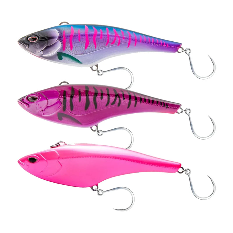 Nomad Design MadMac 200 Trolling Lures in Pink Mack, Phantom and Hot Pink