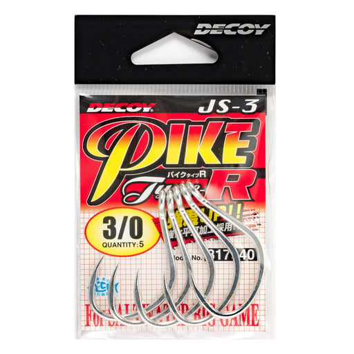 Decoy Pike Type-R JS-3 Single Hooks #3/0