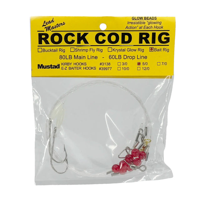 Rough Ground Cod Rig LM Rock Cod Bait Rig 5/0 2-Hook
