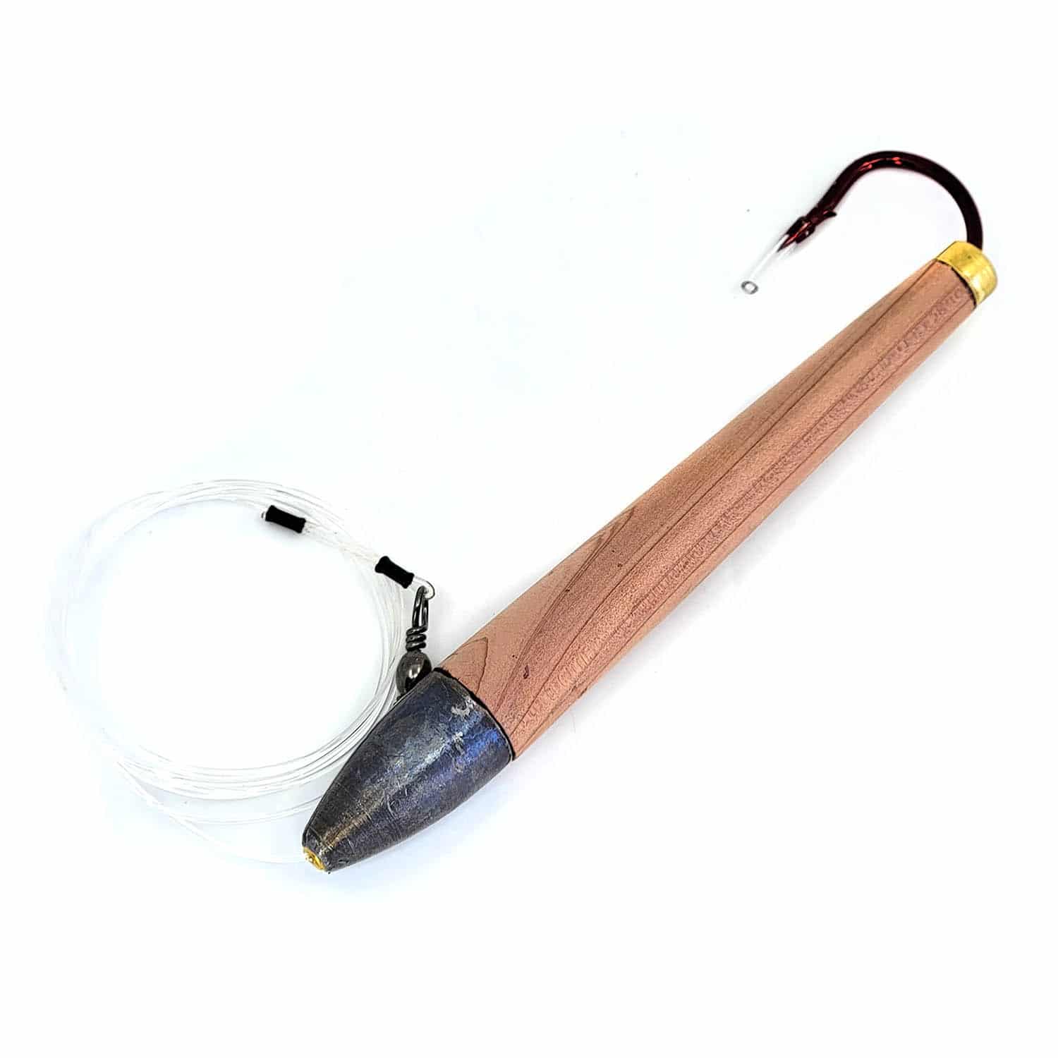 cedar run fishing lures Lead Masters Cedar Plug Size 8, Natural Cedar