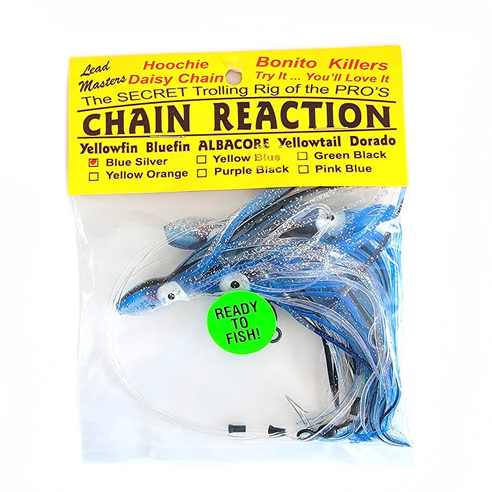 chainmail fishing lure Lead Masters Chain Reaction Daisy Chain Blue Silver Versatile Techniques Saltwater Popper Fishing Hook carolina rig Color:(PKP) PINK PUNCH