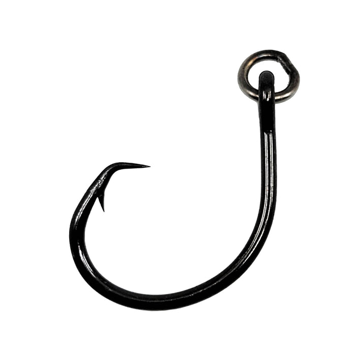 Mustad black nickel R39942 ringed demon offset circle hook
