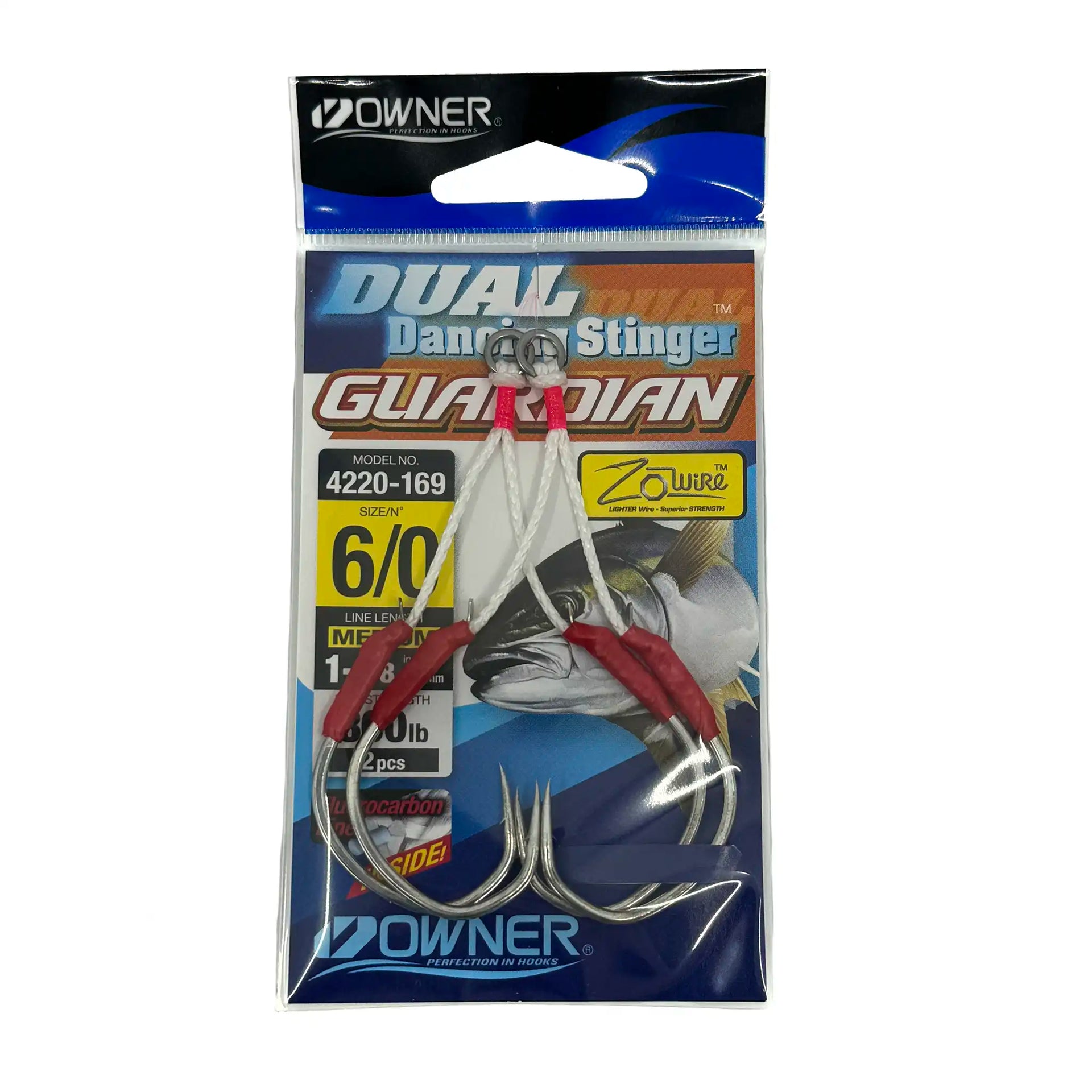 Owner Guardian Dual Dancing Stinger Assist Hooks 2pk Owner Guardian Dual Dancing Stinger Assist Hooks 2pk