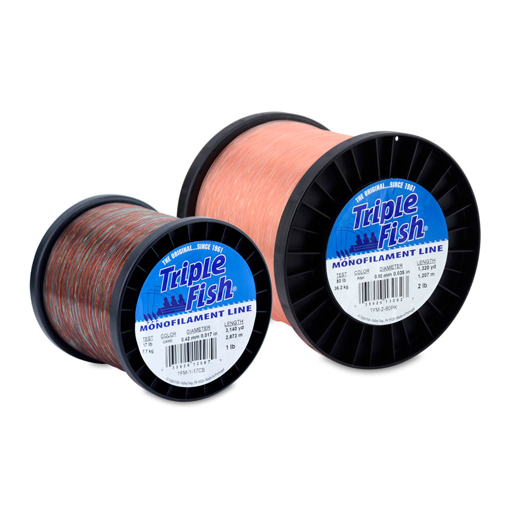 Triple Fish Monofilament Line 2lb Spools