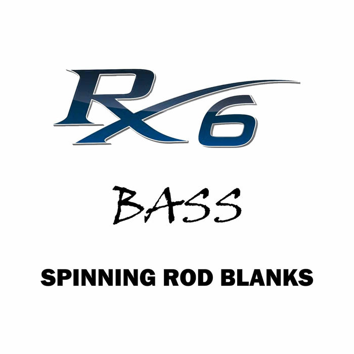 Rainshadow RX6 Multipurpose Bass Spinning Rod Blanks