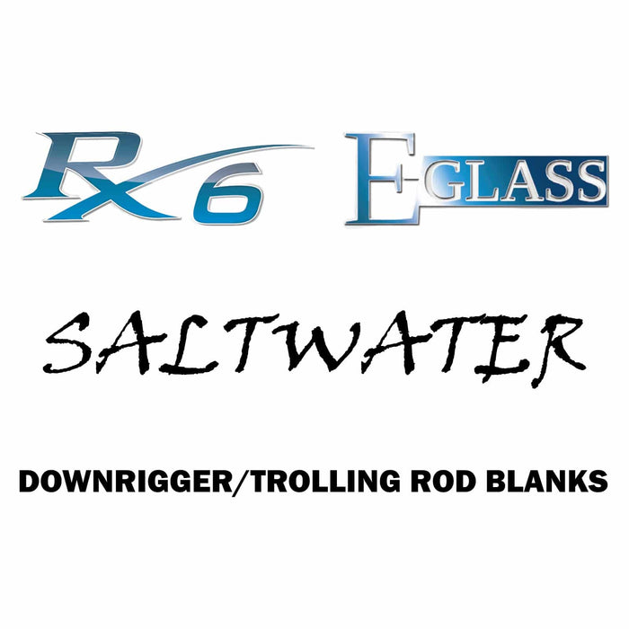 Rainshadow RX6 E-Glass Downrigger Trolling Rods