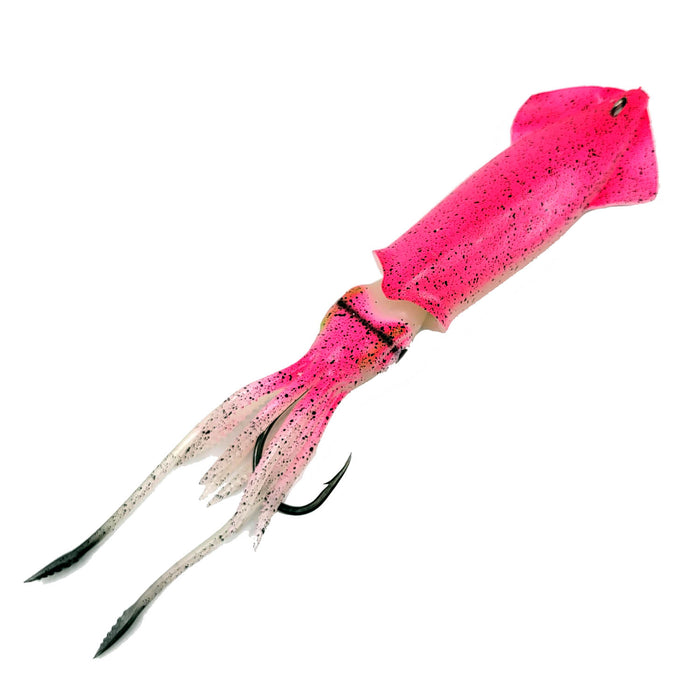 SXY FISHING SPREADER BAR Squid Trolling Squid 12inch Stainless steel  support 9inch Pink Squid