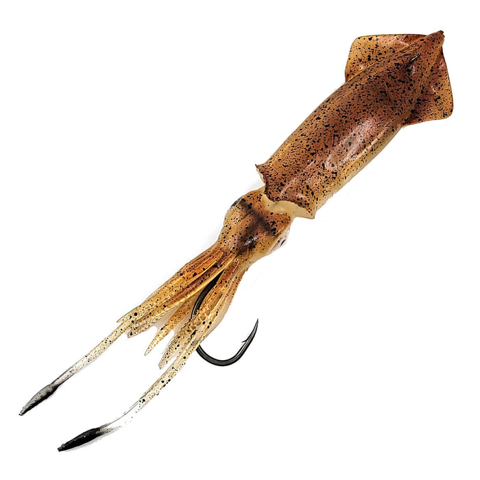 Savage Gear 3D Swim Squid red brown color fishing lure 