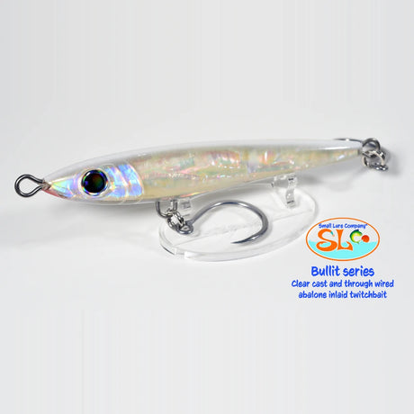 Small Lure Company Bullit twitch bait in Pearl White, 150mm shown