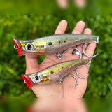 Mikros-Pop 130 and 170 in Bunker held in hand for size