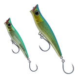 Mikros-Pop 130 and 170 in Mahi Mahi side by side for size