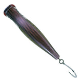 Small Lure Company Mikros-Pop popper in Bunker, top view