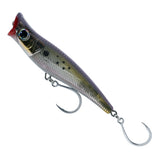 Small Lure Company Mikros-Pop popper in Bunker, side view