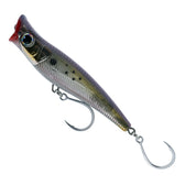 Small Lure Company Mikros-Pop popper in Bunker, side view
