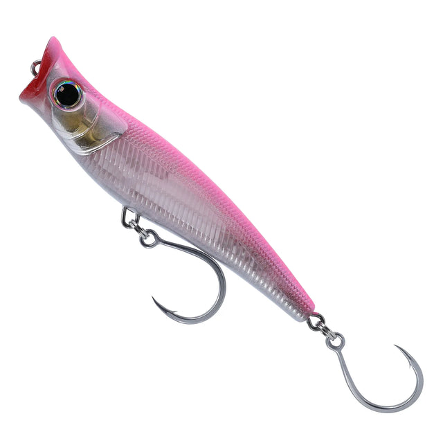 Small Lure Company Mikros-Pop popper in Hot Pink, side view