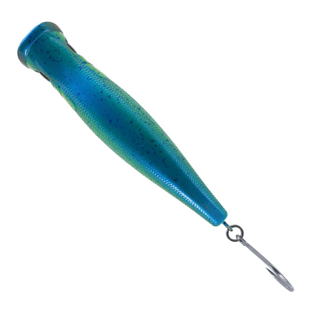 Small Lure Company Mikros-Pop popper in Mahi Mahi, top view