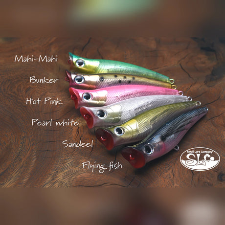 Small Lure Company Mikros-Pop poppers in all six colors