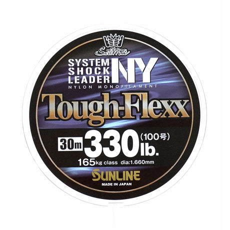 Sunline Tough-Flexx nylon shock leader 330 lb spool label