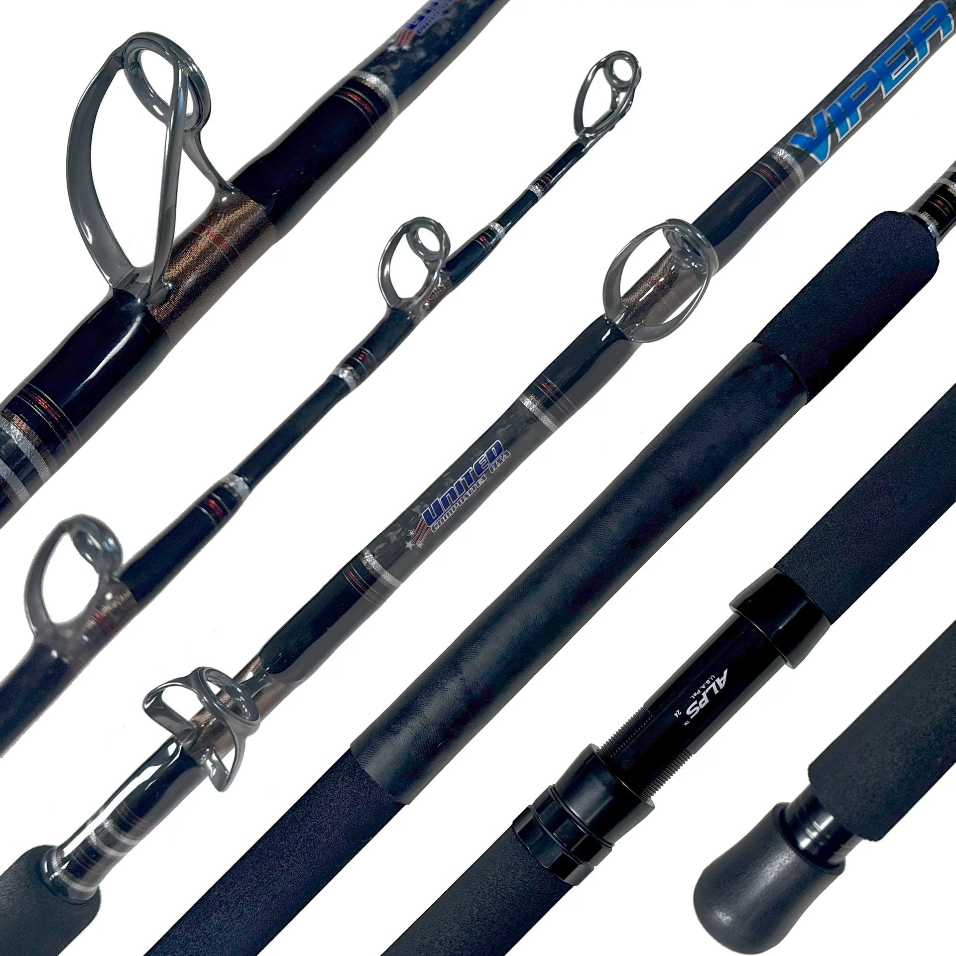 20-40 lb fishing pole SHOUDE 9FT 4-Piece Travel Surf Rod, Saltwater Spinning Out new American Titanium frame guides with Nanolite inserts are 100% corrosion resistant (no welds Seeker SS 665-6 1/2 Super