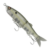 Fishing lure resembling a fish on a white background