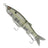 Fishing lure resembling a fish on a white background