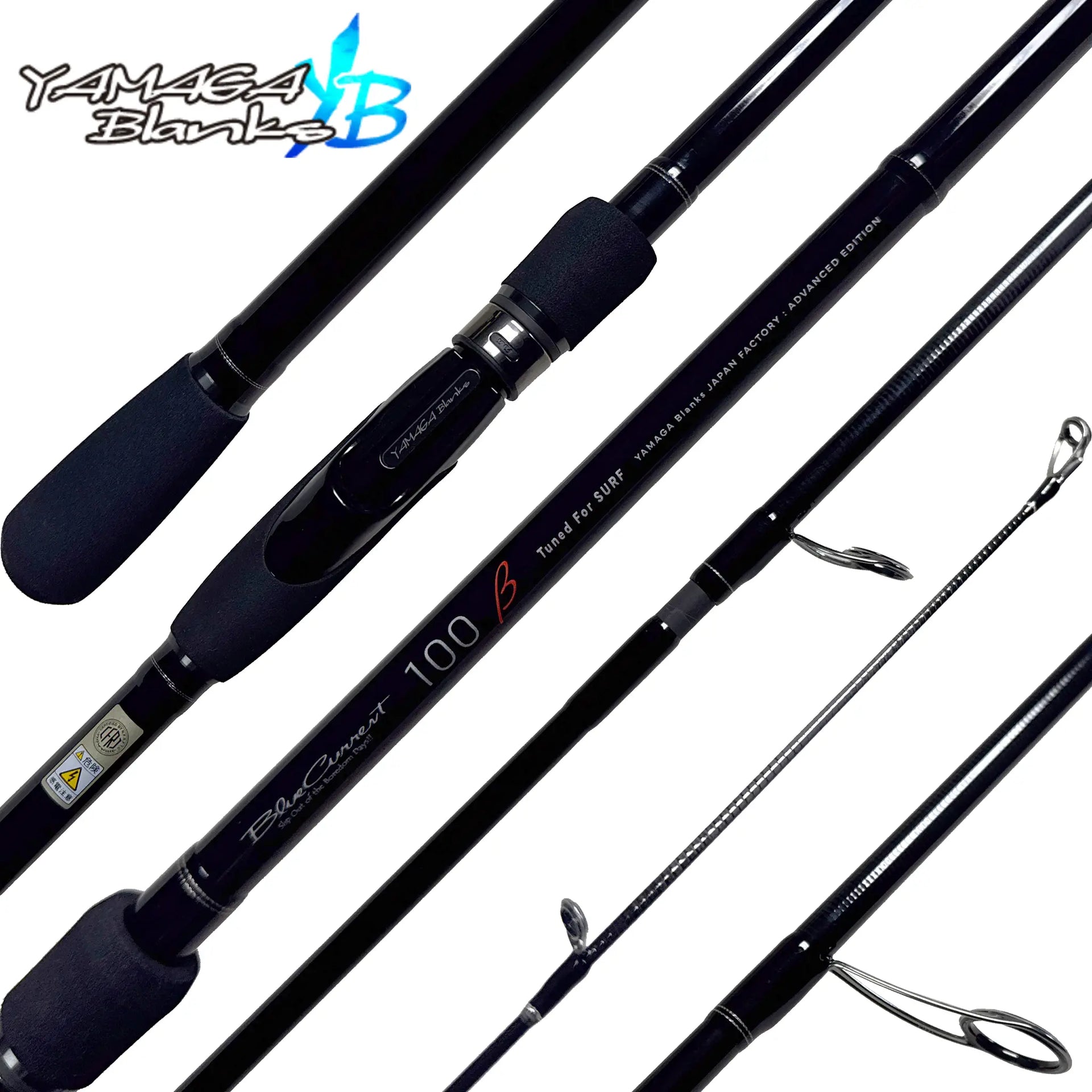 Blue current 100 β Tuned for SURF Yamaga Blanks Blue Current 100 Beta Surf Rods – CharkBait!