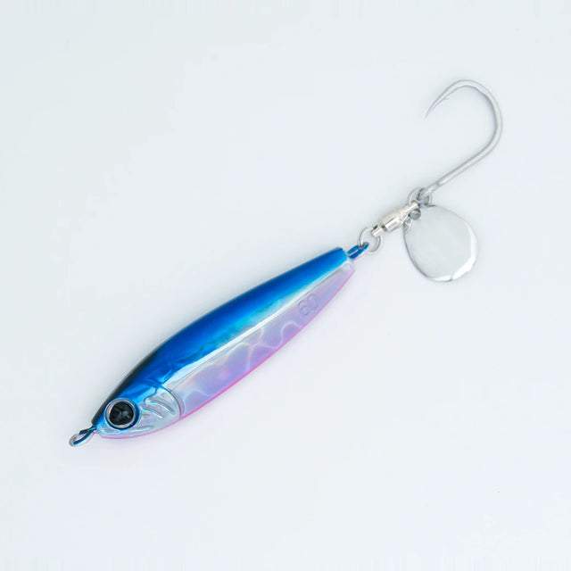 Zeake Fat Sardine Blade Jig in Blue Pink UV