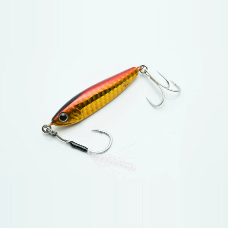 Zeake Fat Sardine Micro Shore Jig in Red Gold