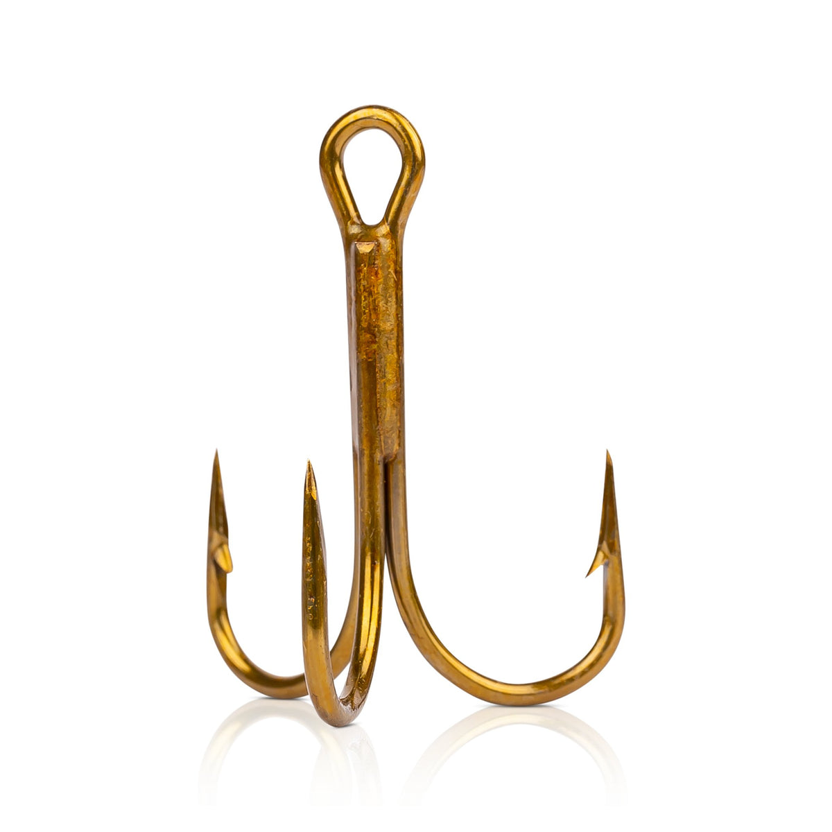 Mustad 2x Treble Hook Size 2 Bronze