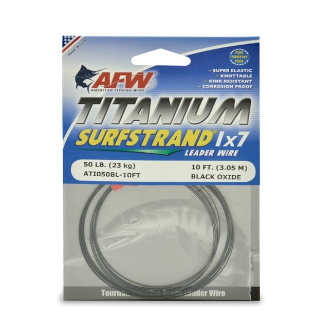 AFW Titanium Bare Surfstrand 1x7 Wire Leader