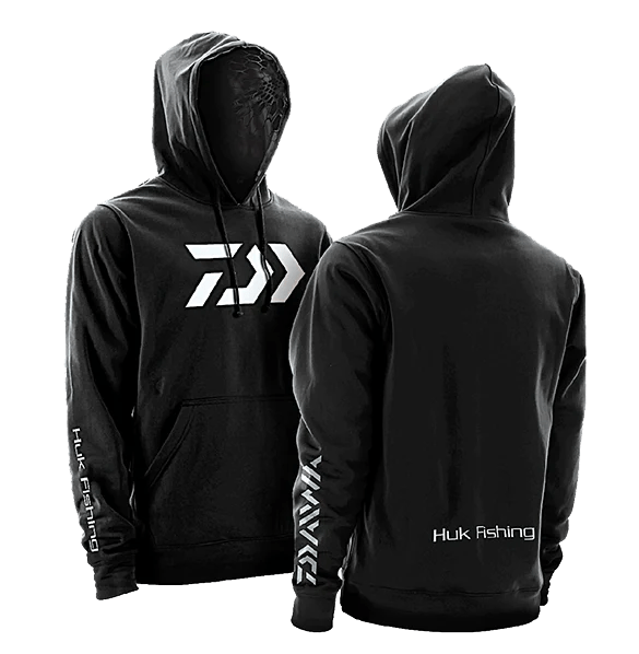 Daiwa Vector Huk Black Hooded Sweatshirt