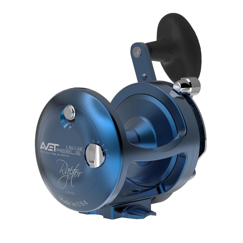 Avet LX Raptor 6/3 MC Two Speed Reels - Right Hand / Blue