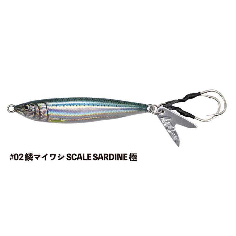 fishing addict lures Little Jack Metal Jig Metal Adict Zero 100mm 80 grams 02 (4883) Option:White/Chartreuse Blue Fox Hook Fish & Chicken The little tail fin