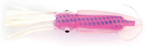 Pline Ling Cod 4.5" Squid Rigs - Clear Pink