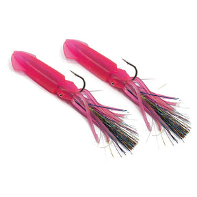 Promar & Ahi USA Ahi USA 7" Rock Cod Squid Rigs - Pink Glow