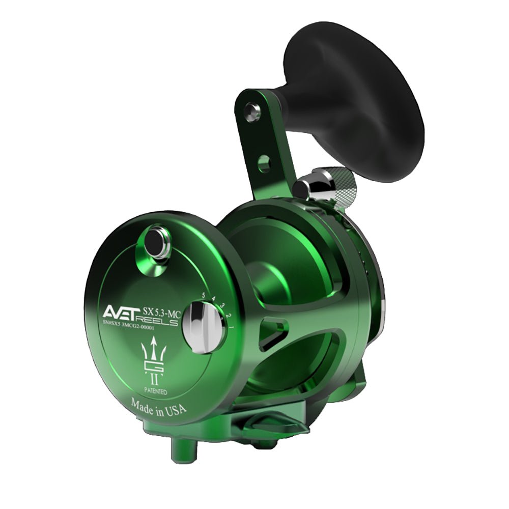 Avet SX G2 5.3 MC Single Speed Lever Drag Reel Right Hand / Purple